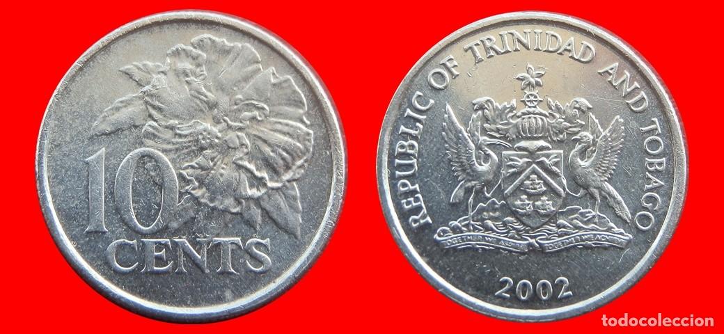Monedas antiguas de Am&eacute;rica: 10 CENTAVOS 2002 TRINIDAD Y TOBAGO-150206