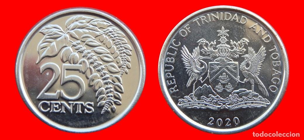Monedas antiguas de Am&eacute;rica: 25 CENTAVOS 2020 TRINIDAD Y TOBAGO-150211