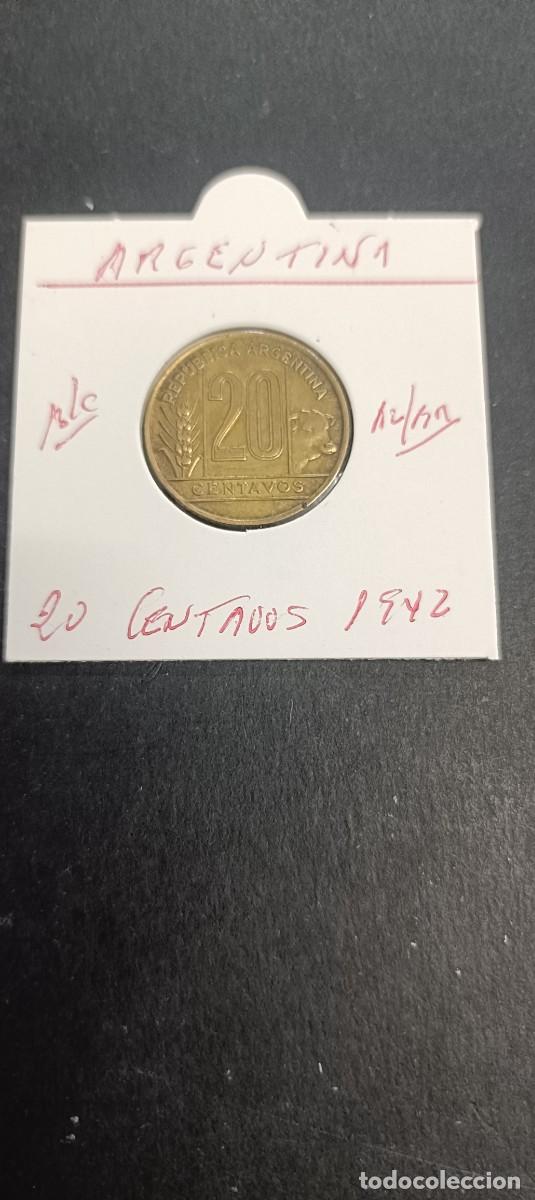 Monedas antiguas de Am&eacute;rica: ARGENTINA 20 CENTAVOS 1942 BC KM=42 (ALUMINIO-BRONCE)
