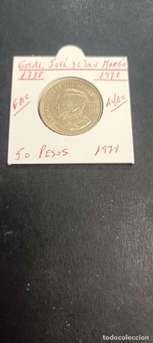 Monedas antiguas de Am&eacute;rica: ARGENTINA 50 PESOS 1978 EBC KM=81 (ALUMINIO-BRONCE)JOSE DE SAN MARTIN 1778-1978