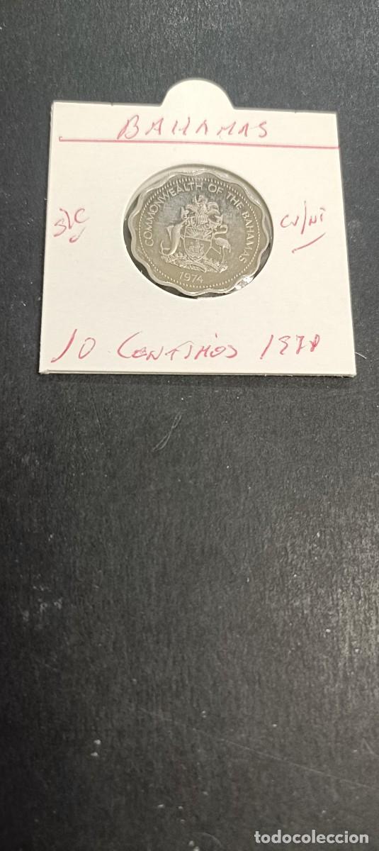 Monedas antiguas de Am&eacute;rica: BAHAMAS 10 CENTIMOS 1974 S/C KM=61 (CUPRONIQUEL)