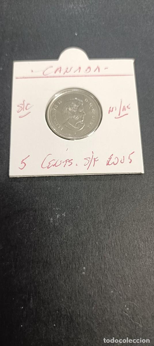 Monedas antiguas de Am&eacute;rica: CANADA 5 CENTIMOS 2005 S/C KM=627(60 ANIV.VICTORIA II GM)