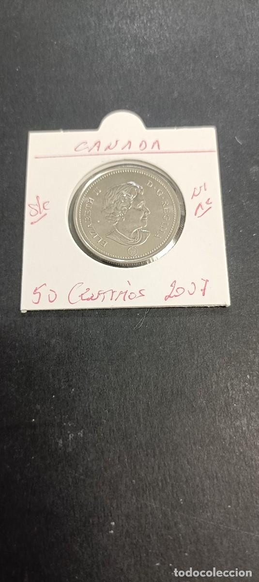 Monedas antiguas de Am&eacute;rica: CANADA 50 CENTIMOS 2007 S/C KM=494(NIQUEL-ACERO)