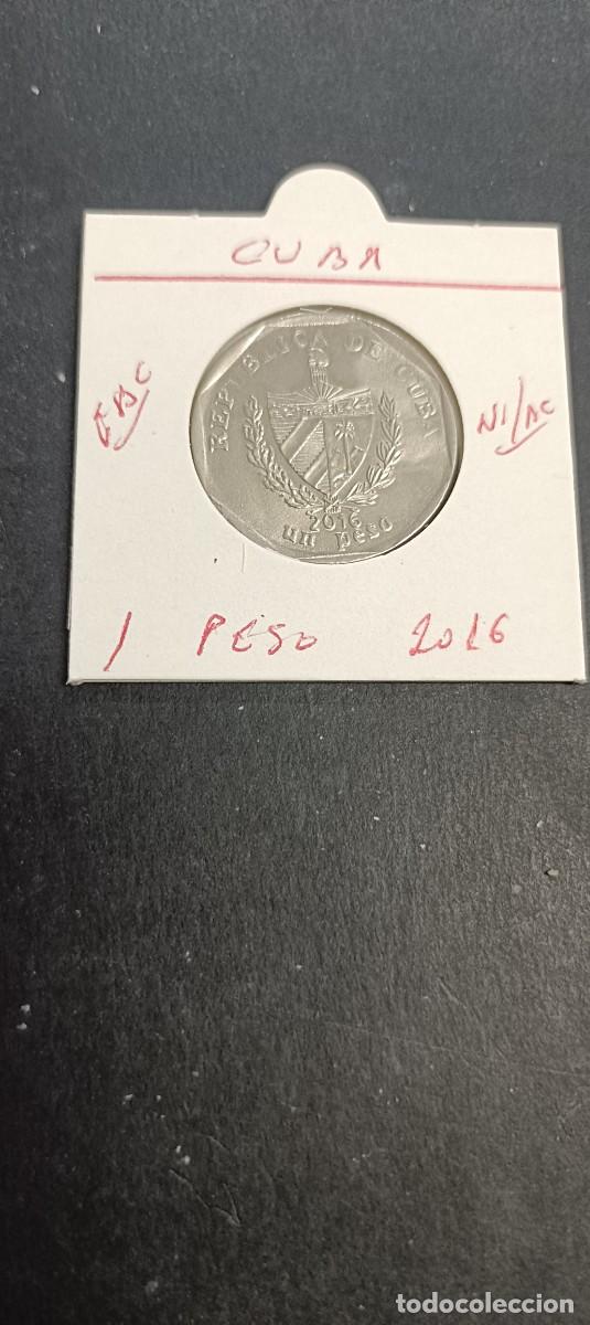 Monedas antiguas de Am&eacute;rica: CUBA 1 PESO 2016 EBC KM=579.2 (NIQUEL-ACERO)GUAM&Aacute;