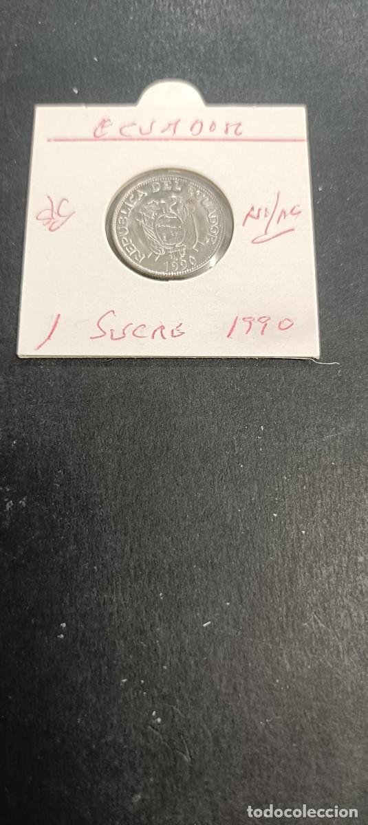 Monedas antiguas de Am&eacute;rica: ECUADOR 1 SUCRE 1990 S/C KM=89 (NIQUEL-ACERO)