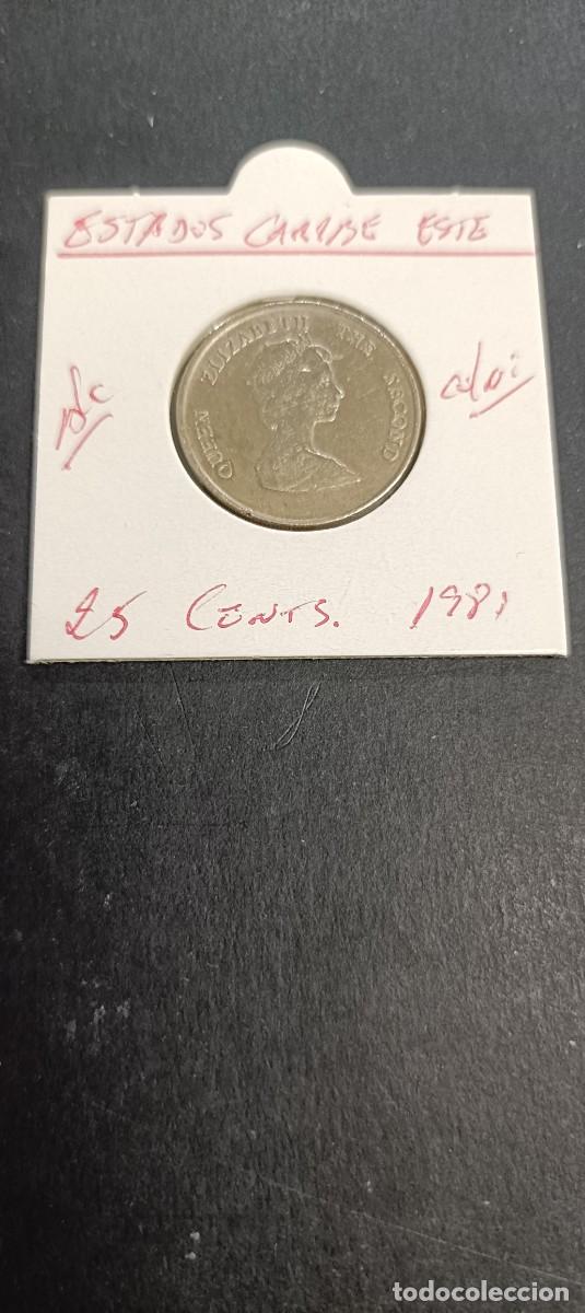 Monedas antiguas de Am&eacute;rica: ESTADOS CARIBE DEL ESTE 25 CENTIMOS 1981 BC KM=14 (CUPRONIQUEL)