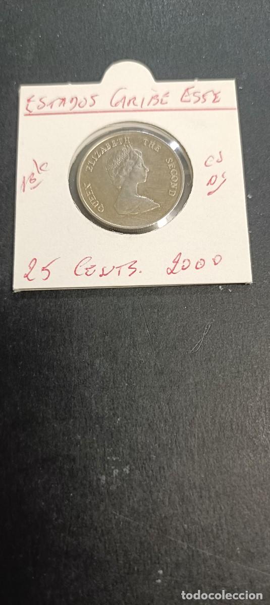 Monedas antiguas de Am&eacute;rica: ESTADOS CARIBE DEL ESTE 25 CENTIMOS 2000 BC KM=14 (CUPRONIQUEL)