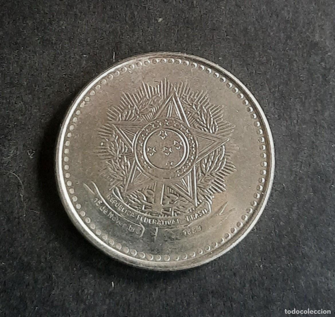 Monedas antiguas de Am&eacute;rica: 896 - Brasil 1 Cruzado 1987 km605 SC Acero
