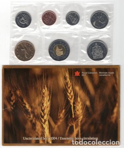 Monedas antiguas de Am&eacute;rica: C13 - Canada Set 7 coins 1,5,10,25,50 Cent 1,2 D&oacute;lar 2004 PROOF