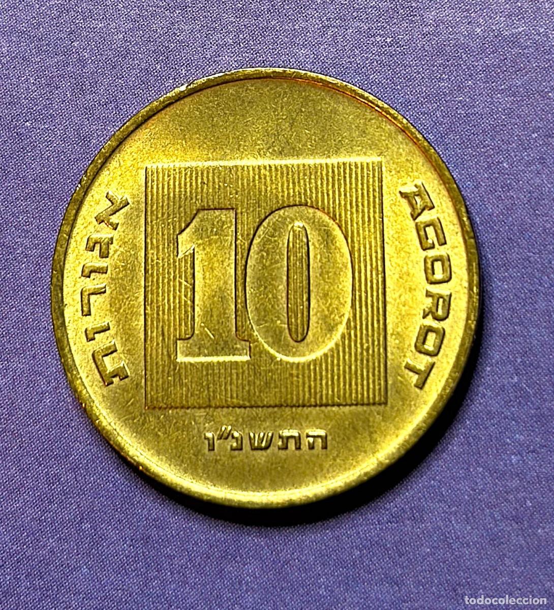 Monedas antiguas de Am&eacute;rica: Israel - moneda de 10 agorot - a&ntilde;o 1986 - ver fotos
