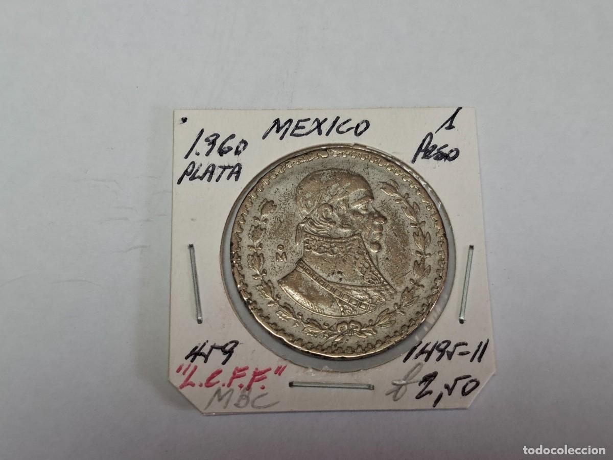 Monedas antiguas de Am&eacute;rica: 1 PESO de Plata de 1960 KM 459 MEXICO en MBC