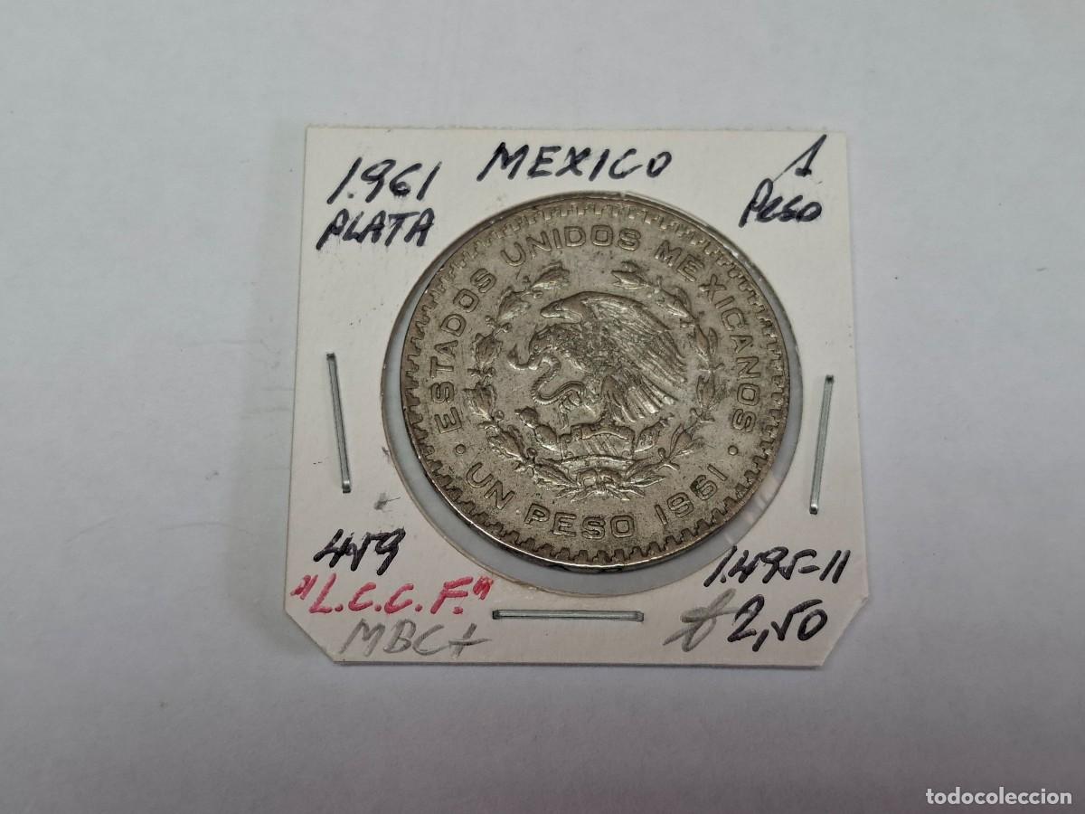 Monedas antiguas de Am&eacute;rica: 1 PESO de Plata de 1961 KM 459 MEXICO en MBC+