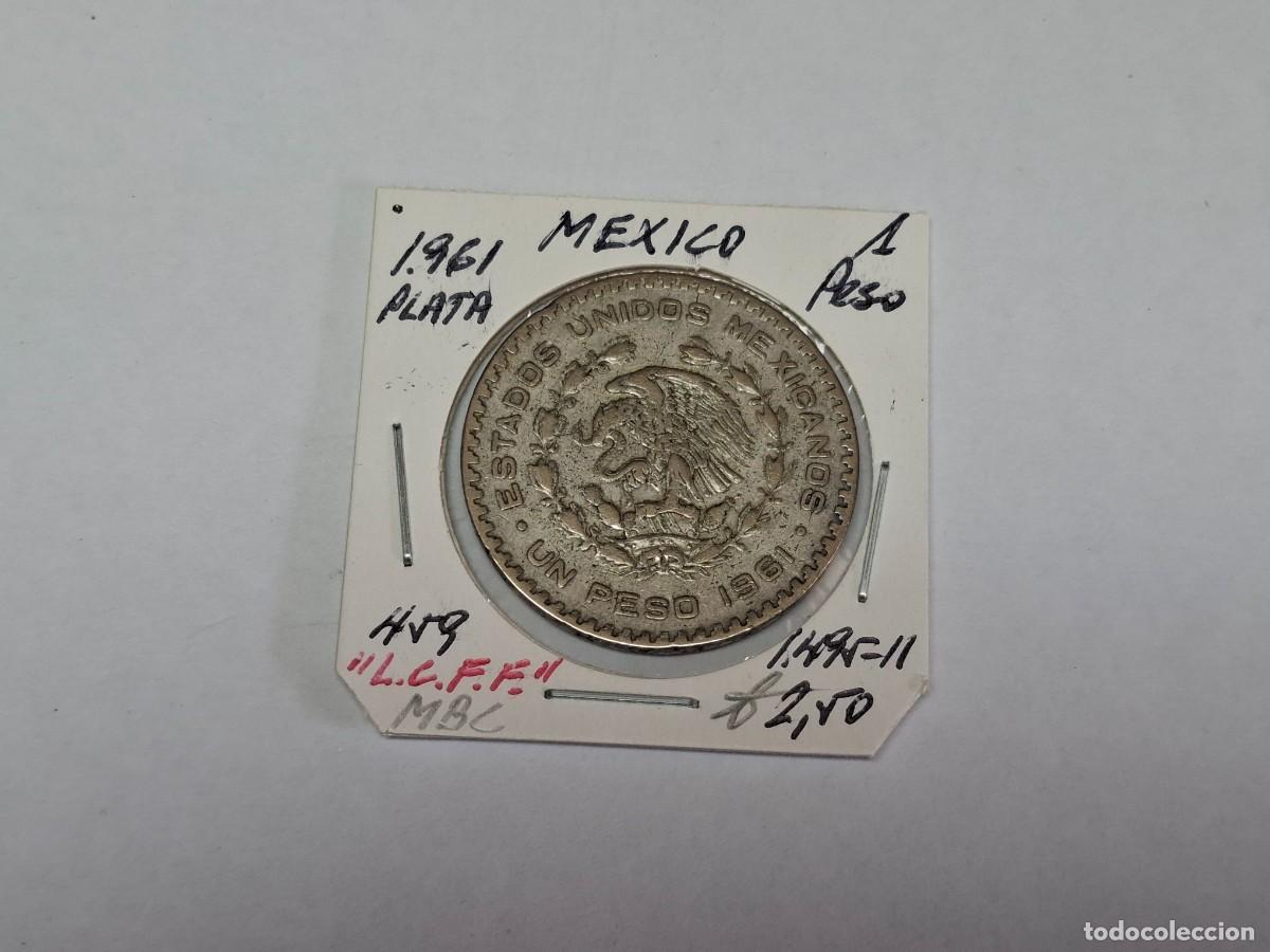 Monedas antiguas de Am&eacute;rica: 1 PESO de Plata de 1961 KM 459 MEXICO en MBC