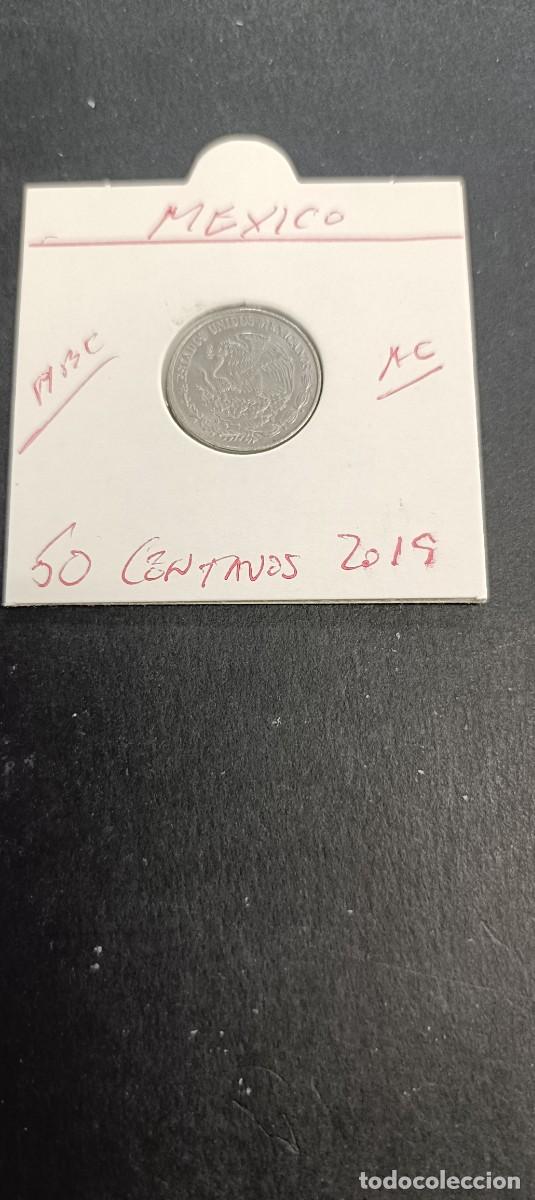 Monedas antiguas de Am&eacute;rica: MEXICO 50 CENTAVOS 2019 MBC KM=936 (ACERO)