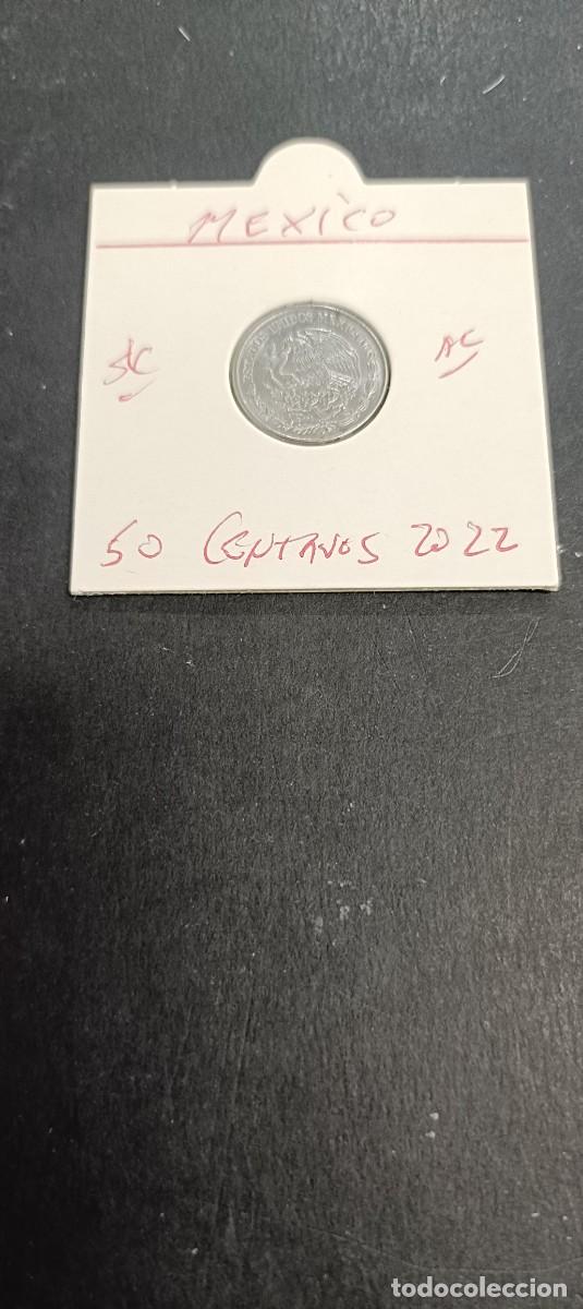 Monedas antiguas de Am&eacute;rica: MEXICO 50 CENTAVOS 2022 S/C KM=936 (ACERO)