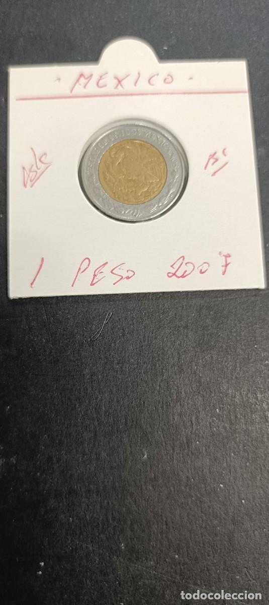 Monedas antiguas de Am&eacute;rica: MEXICO 1 PESO 2007 BC KM=603 (BIMETALICA)
