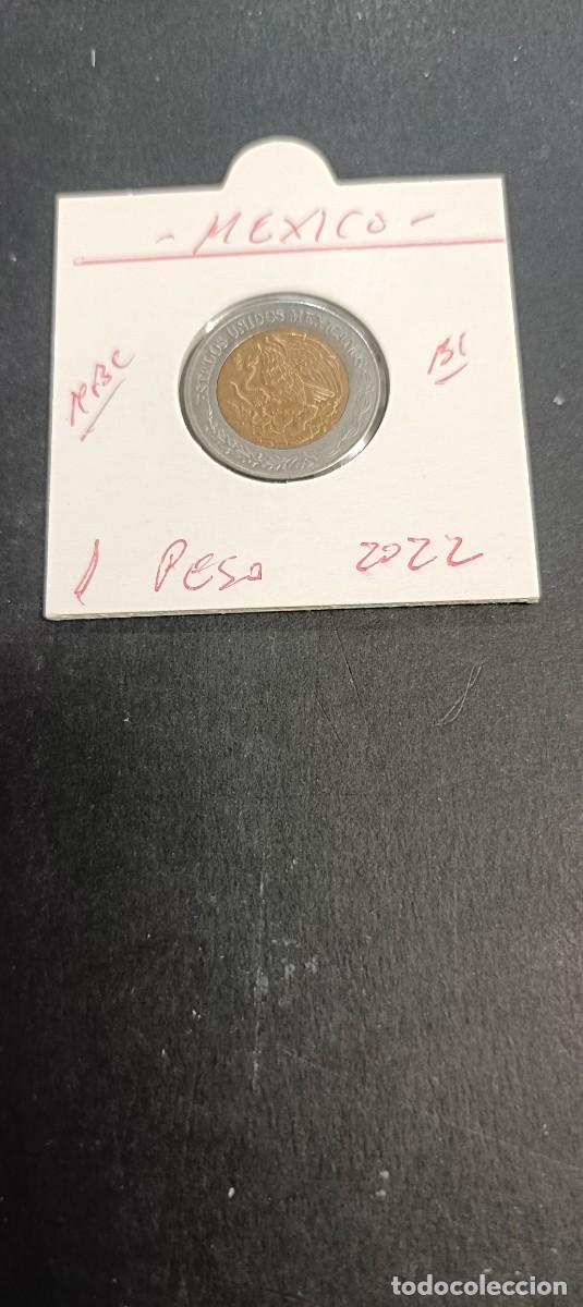 Monedas antiguas de Am&eacute;rica: MEXICO 1 PESO 2022 MBC KM=603 (BIMETALICA)