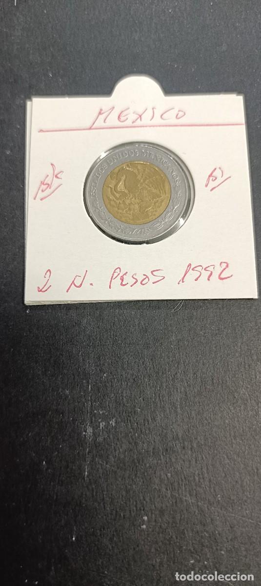 Monedas antiguas de Am&eacute;rica: MEXICO 2 NUEVOS PESOS 1992 BC KM=551 (BIMETALICA)