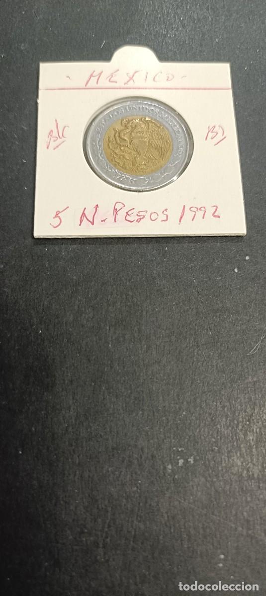 Monedas antiguas de Am&eacute;rica: MEXICO 5 NUEVOS PESOS 1992 BC KM=552 (BIMETALICA)