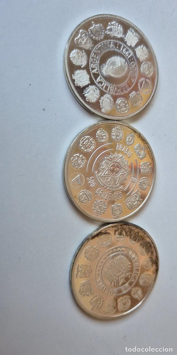 Monedas antiguas de Am&eacute;rica: Lote de Monedas de plata de Encuentro entre dos mundos