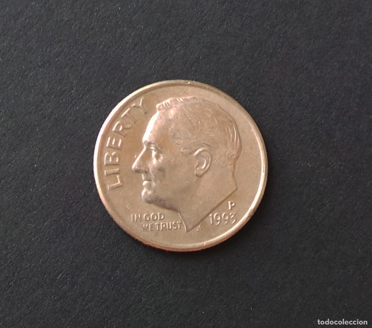 Monedas antiguas de Am&eacute;rica: ESTADOS UNIDOS.(USA).- ONE DIME . 10 CENTAVOS DOLAR. 1993 CECA P.
