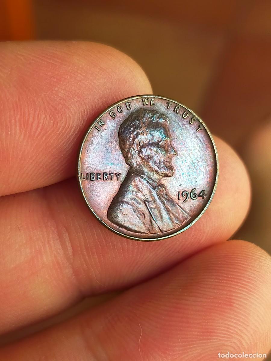 Monedas antiguas de Am&eacute;rica: MONEDA DE 1 UN CENTAVO CENT 1964 USA ESTADOS UNIDOS AMERICA USA MUY BUENA CONSERVACION
