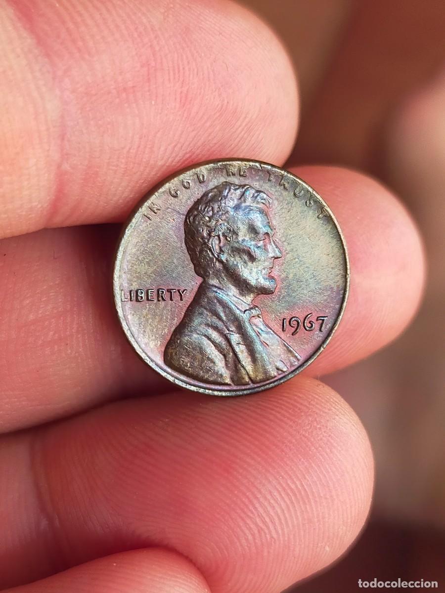 Monedas antiguas de Am&eacute;rica: MONEDA DE 1 UN CENTAVO CENT 1967 USA ESTADOS UNIDOS AMERICA USA MUY BUENA CONSERVACION