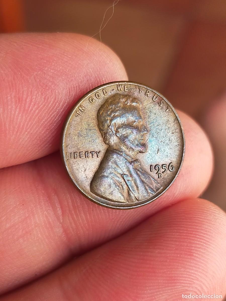 Monedas antiguas de Am&eacute;rica: MONEDA DE 1 UN CENTAVO CENT 1956 D DENVER USA ESTADOS UNIDOS AMERICA USA MUY BUENA CONSERVACION