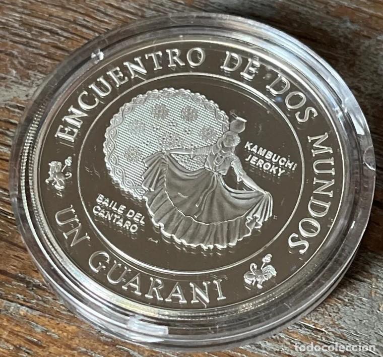 Monedas antiguas de Am&eacute;rica: 1 Guaran&iacute; de Plata PROOF. Paraguay, 1997.