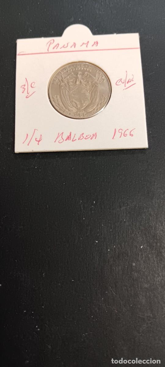 Monedas antiguas de Am&eacute;rica: PANAMA 1/4 BALBOA 1966 S/C KM=11.2a (CUPRONIQUEL)