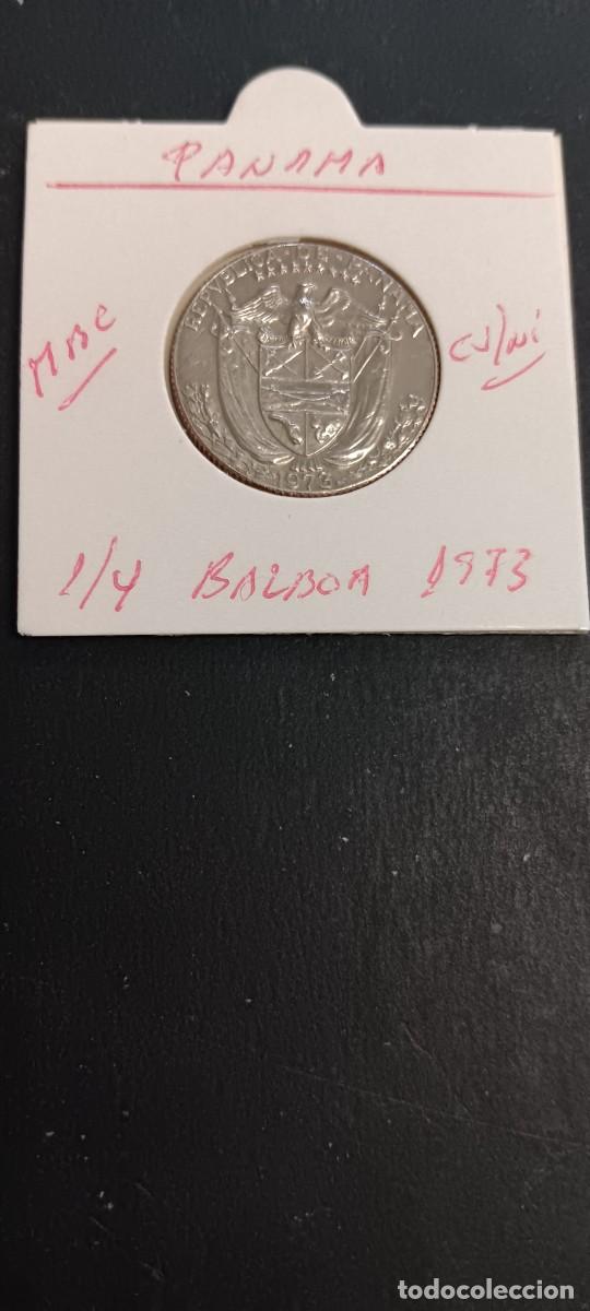Monedas antiguas de Am&eacute;rica: PANAMA 1/4 BALBOA 1973 MBC KM=11.2a (CUPRONIQUEL)