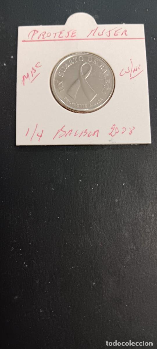 Monedas antiguas de Am&eacute;rica: PANAMA 1/4 BALBOA 2008 MBC KM=137(CUPRONIQUEL)PROTEJETE MUJER