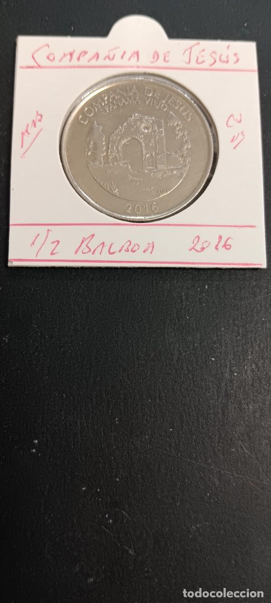 Monedas antiguas de Am&eacute;rica: PANAMA 1/2 BALBOA 2016 MBC KM=NEW(CUPRONIQUEL)COMPA&Ntilde;IA DE JESUS