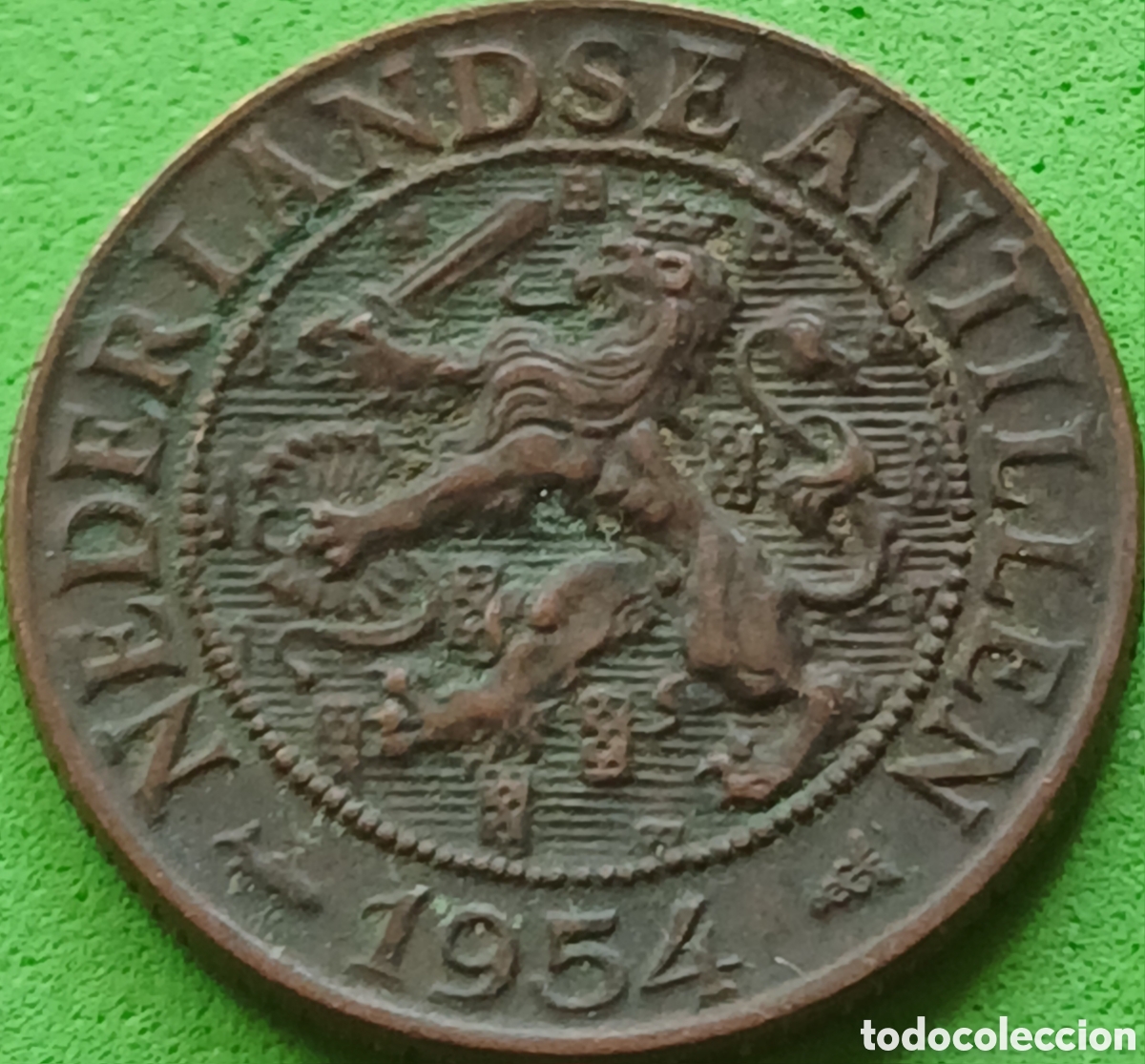 Monedas antiguas de Am&eacute;rica: Antillas Neerlandesas 1 cent 1954 km#1