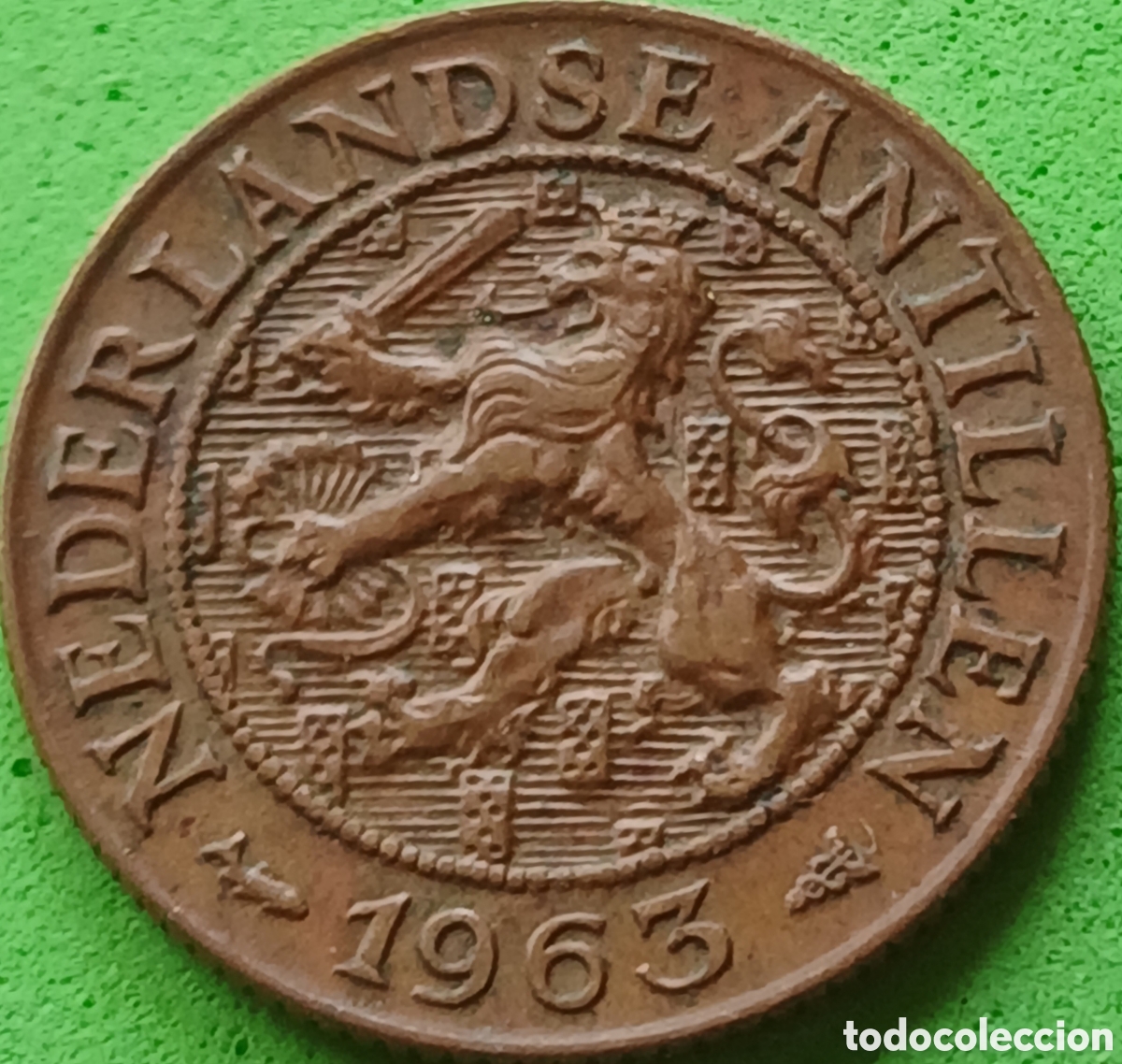 Monedas antiguas de Am&eacute;rica: Antillas Neerlandesas 1 cent 1963 km#1
