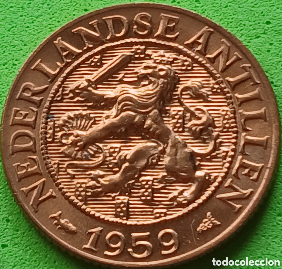 Monedas antiguas de Am&eacute;rica: Antillas Neerlandesas 1 cent 1959 km#1