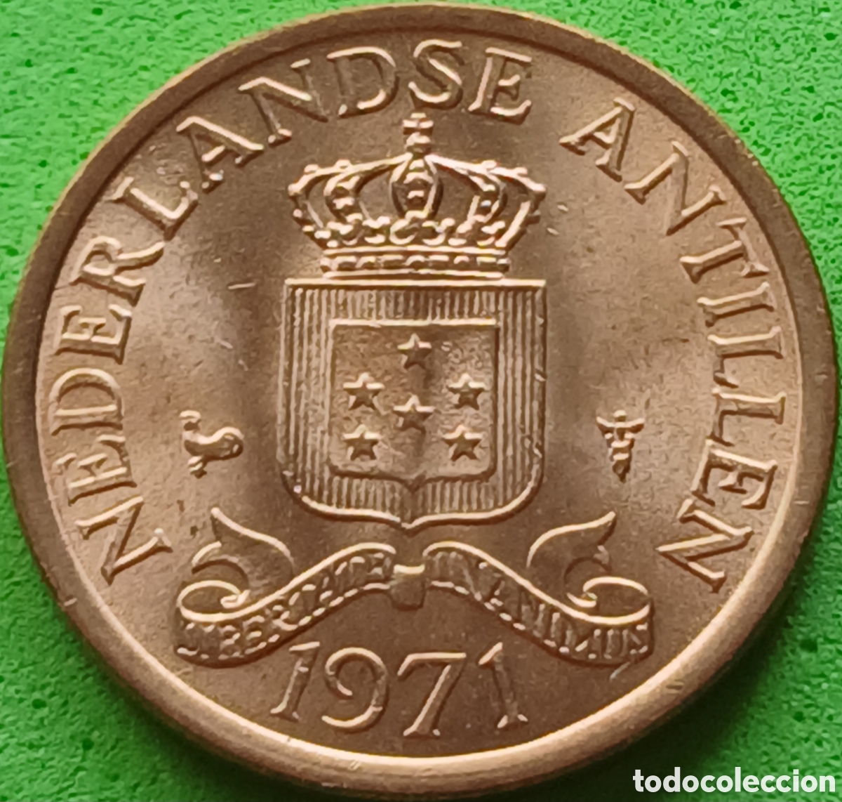 Monedas antiguas de Am&eacute;rica: Antillas Neerlandesas 1 cent 1971 km#8