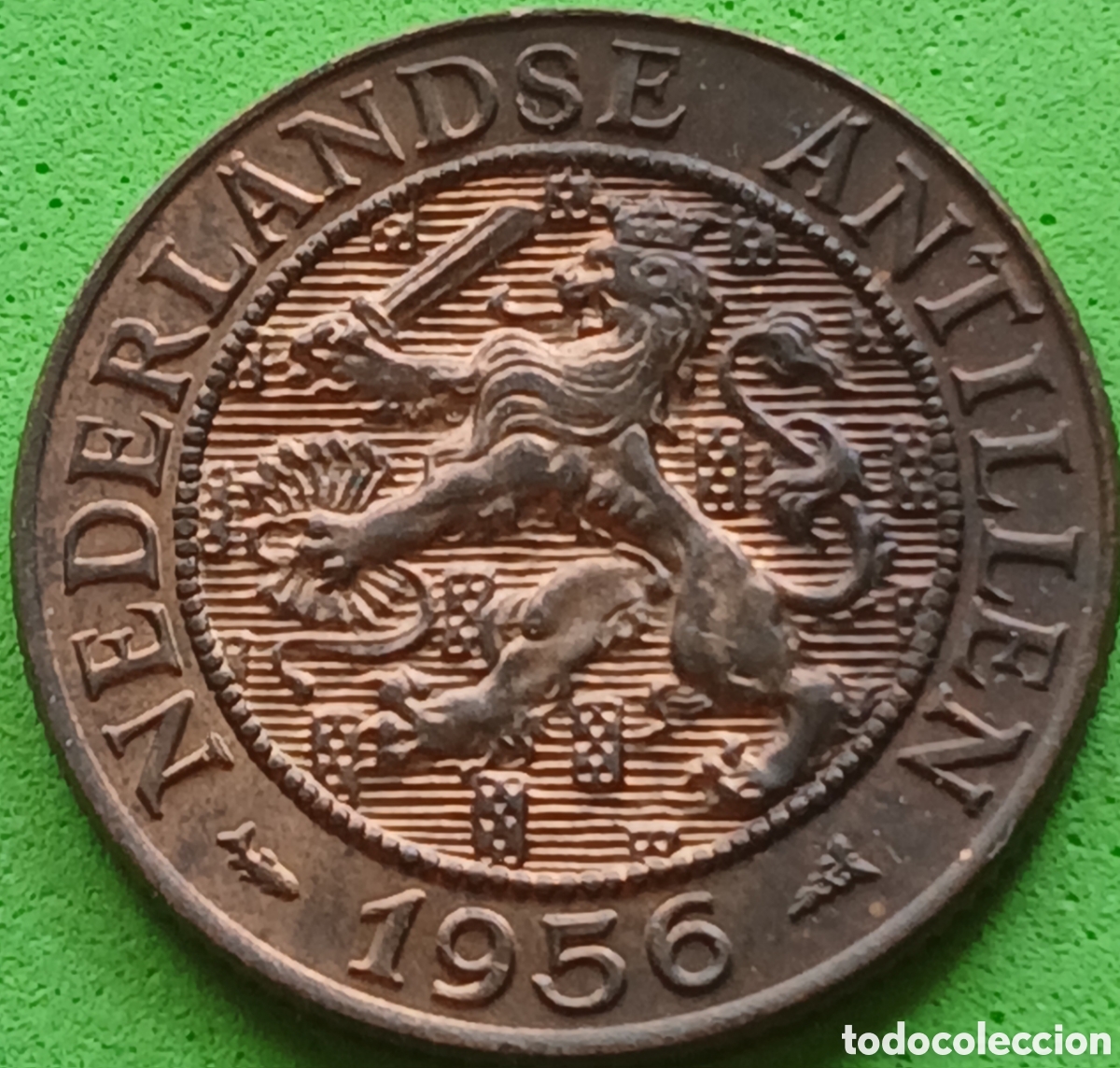 Monedas antiguas de Am&eacute;rica: Antillas Neerlandesas 2&frac12; cent 1956 km#5