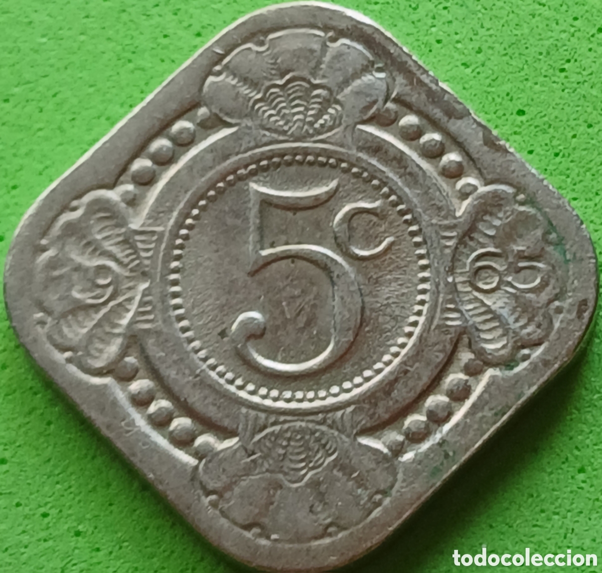 Monedas antiguas de Am&eacute;rica: Antillas Neerlandesas 5 cents 1965 km#6