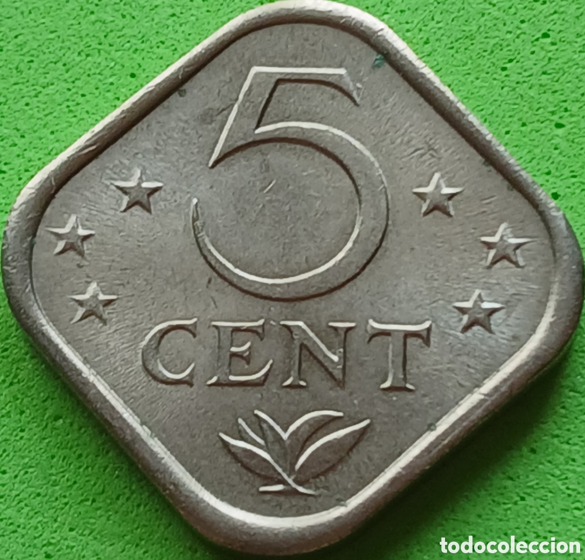 Monedas antiguas de Am&eacute;rica: Antillas Neerlandesas 5 cent 1975 km#13