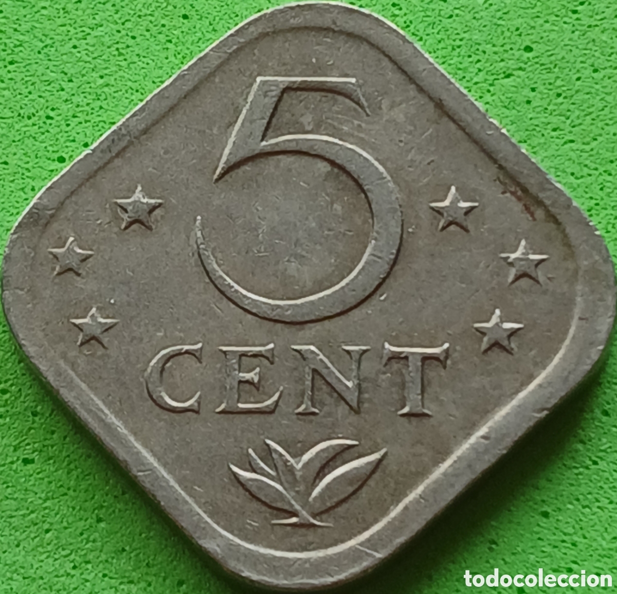 Monedas antiguas de Am&eacute;rica: Antillas Neerlandesas 5 cent 1980 km#13