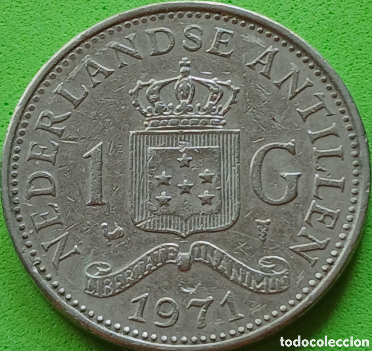 Monedas antiguas de Am&eacute;rica: Antillas Neerlandesas 1 gulden 1971 km#12