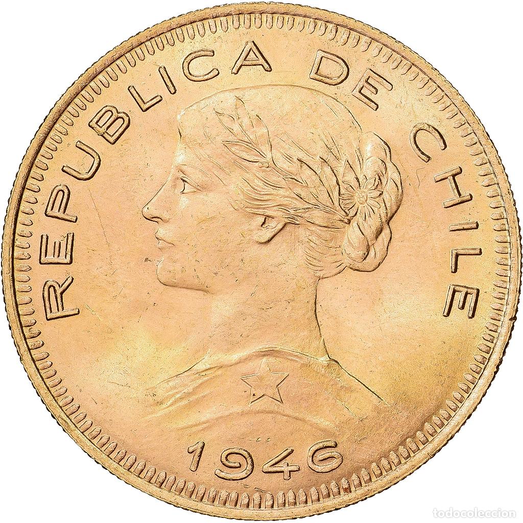 Monedas antiguas de Am&eacute;rica: [#1545162] Chile, 100 Pesos Oro, 1946, Santiago, EBC, KM:175