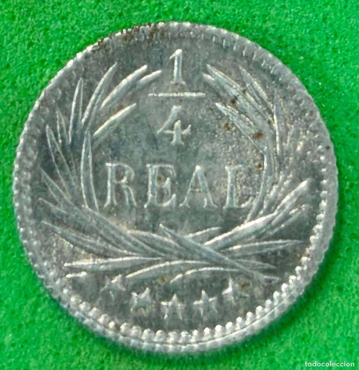 Monedas antiguas de Am&eacute;rica: GUATEMALA. A&Ntilde;O 1896. 1/4 REAL PLATA (835). PESO 0,8 GR