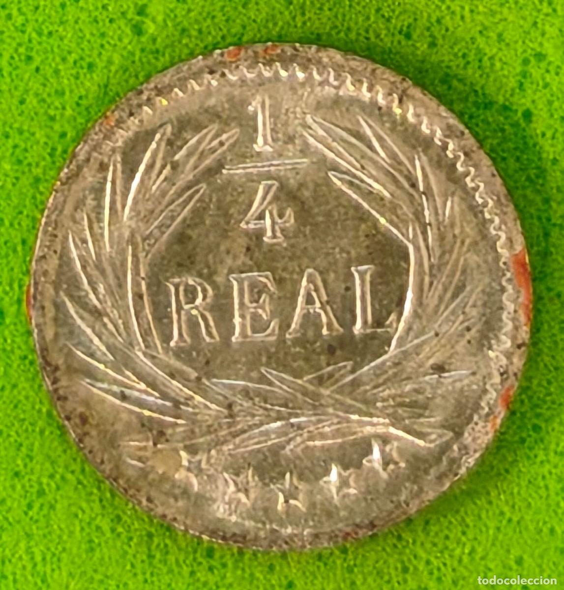 Moedas antigas da Am&eacute;rica: GUATEMALA. A&Ntilde;O 1898. 1/4 REAL PLATA (835). PESO 0,8 GR
