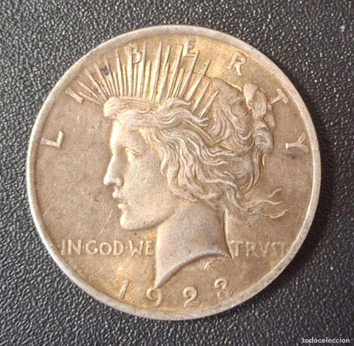 Alte M&uuml;nzen aus Amerika: Estados Unidos 1 D&oacute;lar Liberty 1923 (MBC+)