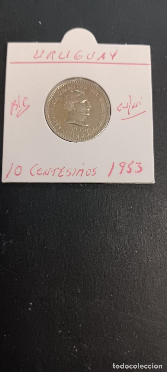 Monnaies anciennes d'Am&eacute;rique: URUGUAY 10 CENTIMOS 1953 BC KM=35 (CUPRONIQUEL)