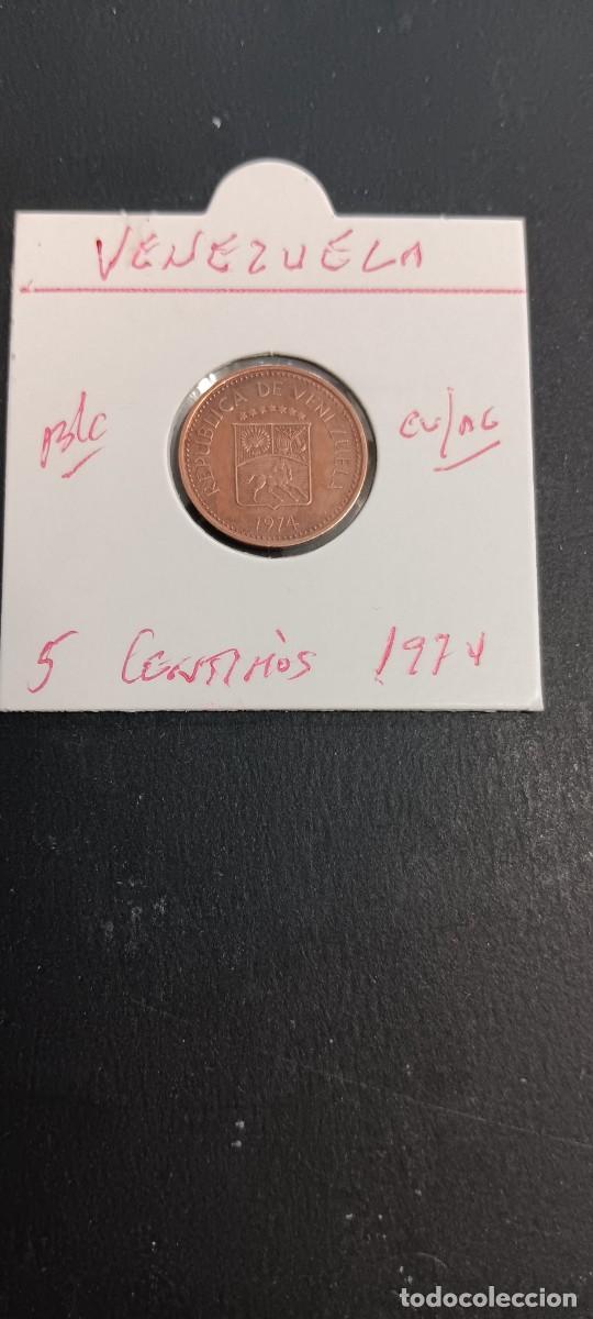 Alte M&uuml;nzen aus Amerika: VENEZUELA 5 CENTIMOS 1974 BC KM=49 (COBRE-ACERO)