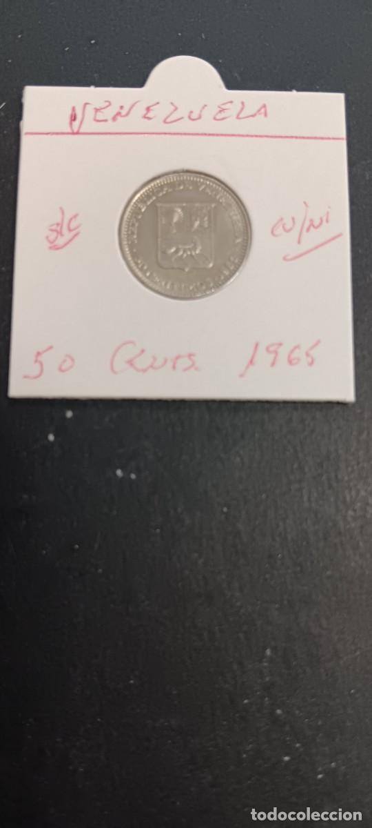 Monedas antiguas de Am&eacute;rica: VENEZUELA 50 CENTIMOS 1965 S/C KM=41 (COBRE-NIQUEL)