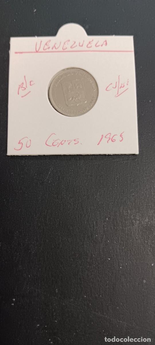 Monedas antiguas de Am&eacute;rica: VENEZUELA 50 CENTIMOS 1965 BC KM=41 (COBRE-NIQUEL)
